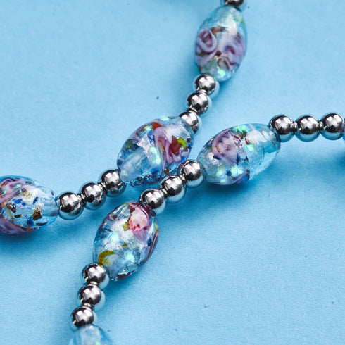 Aquamarine Garden | Lunar Glass Bloom Bracelet